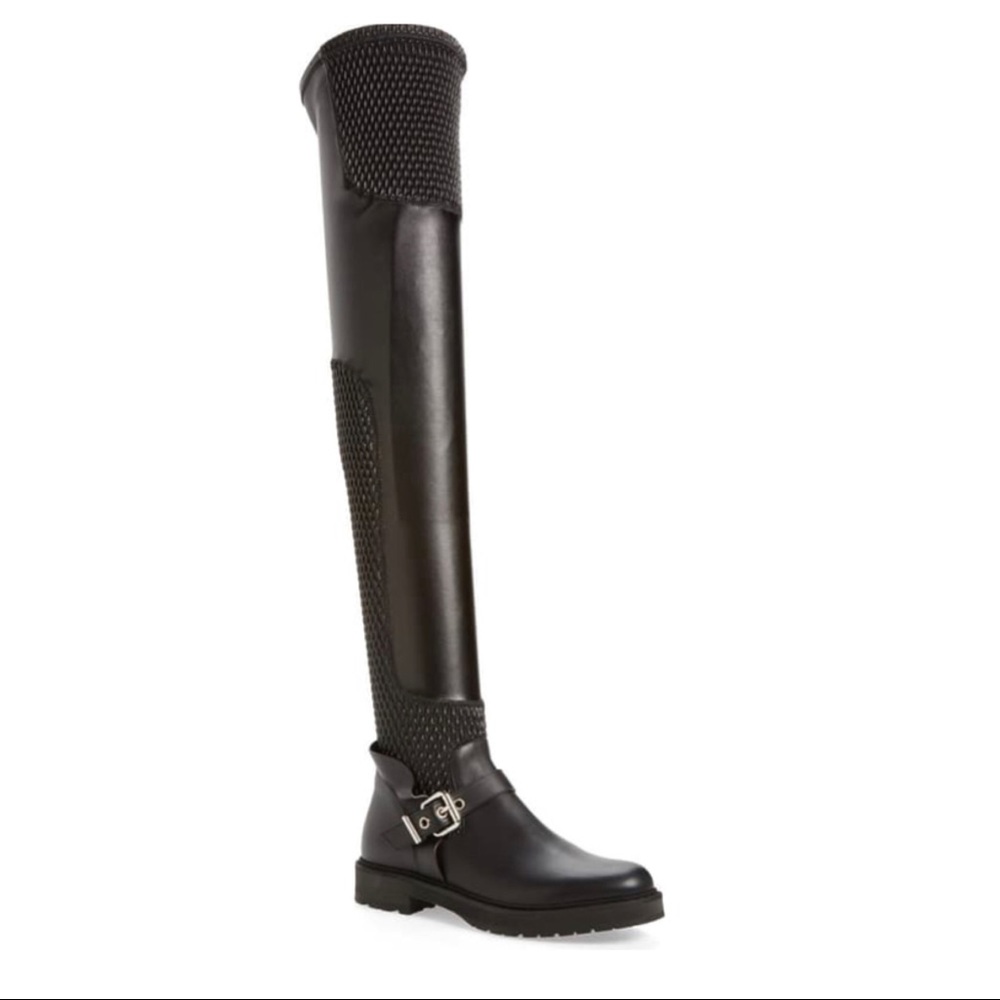 FENDI LEATHER OVER-THE-KNEE BOOTS - Picture 5 of 5